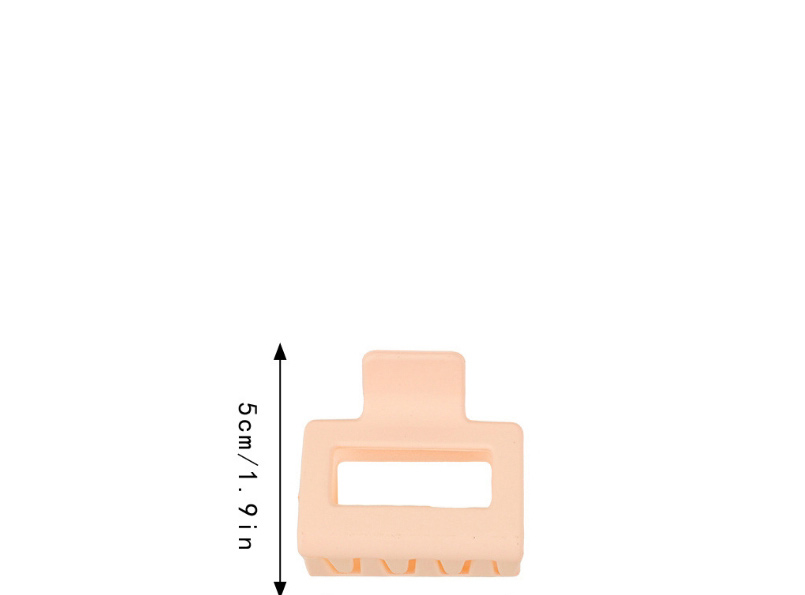 Fashion A190 Plastic Square Small Grab Clip - Transparent Pc Square Gripper,Hair Claws
