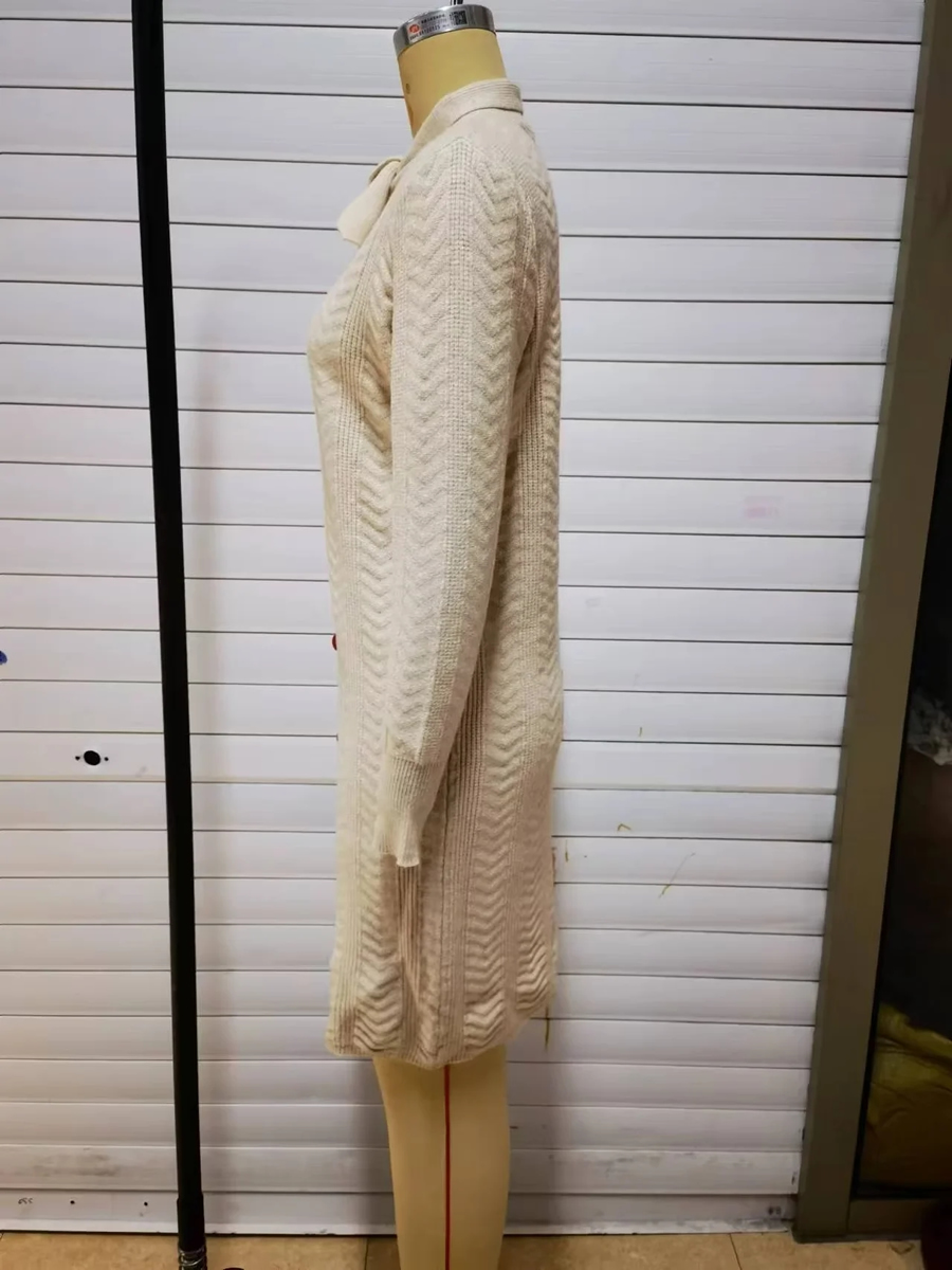 Fashion Noodle Long Pull -up Zipper Sweater Dress,Long Dress