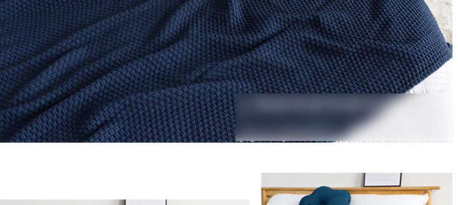 Fashion Royal Blue 120x180cm 900g Hanging Woven Sofa Blanket,Home Textiles