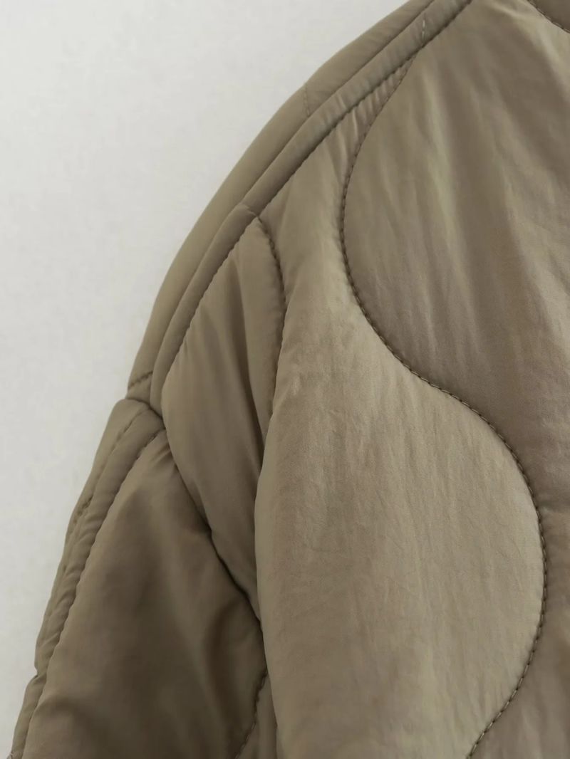 Fashion Photo Color Round -wrapped Wave Line Round Neck Jacket,Coat-Jacket