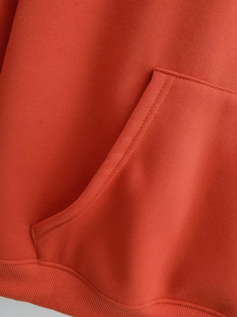 Fashion Orange Cotton Hoodie,Hoodies