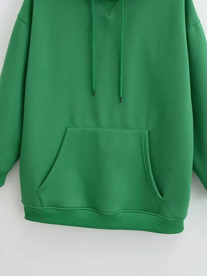 Fashion Green Cotton Hoodie,Hoodies