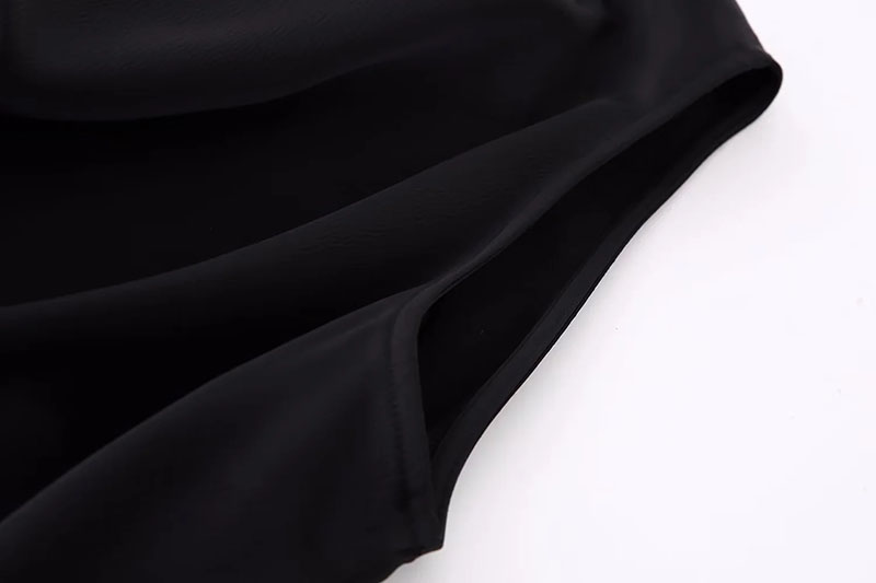 Fashion Black Woven Geometric Fringed Crewneck Tank Top,Tank Tops & Camis