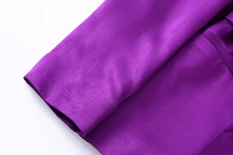 Fashion Purple Lapel Lapel Woven Blazer,Coat-Jacket