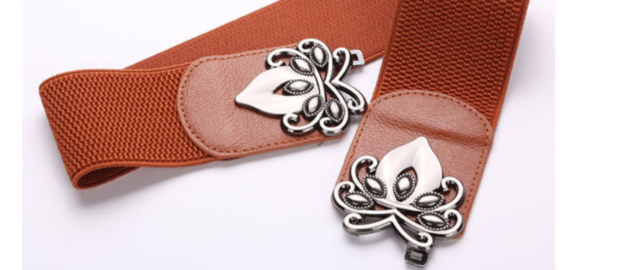 Fashion Scarlet 95cm Metal Buckle Wide Belt,Wide belts