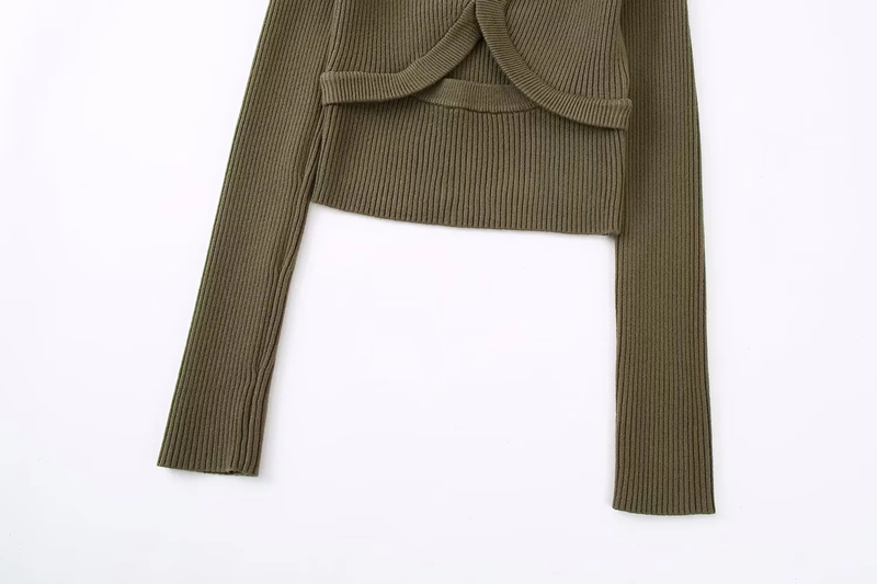 Fashion Armygreen Wool-knit Turtleneck Sweater,Sweater