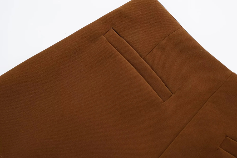 Fashion Orange Solid Color Slit High Waist Culottes,Shorts