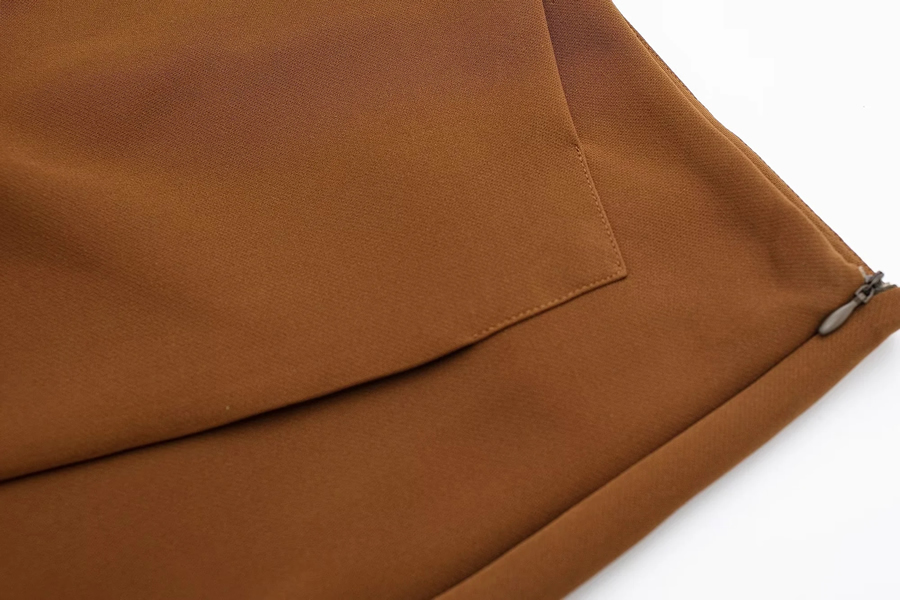Fashion Orange Solid Color Slit High Waist Culottes,Shorts