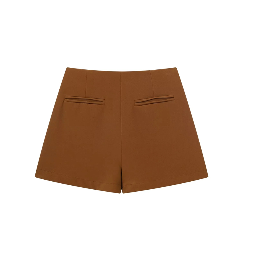 Fashion Orange Solid Color Irregular Culottes,Shorts