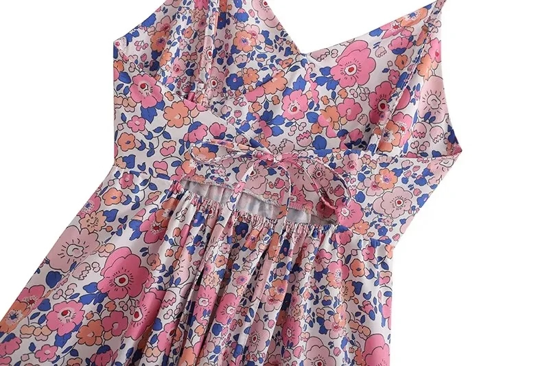 Fashion Printing Printed Slip Dress,Mini & Short Dresses