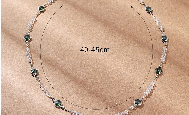 Fashion Silver Alloy Diamond Geometric Necklace,Pendants