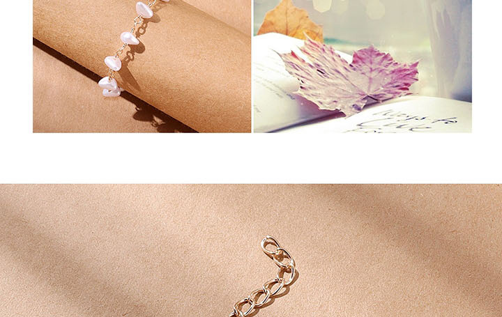 Fashion White Shaped Pearl Anklet,Fashion Anklets