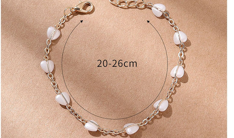 Fashion White Pearl Heart Anklet,Fashion Anklets