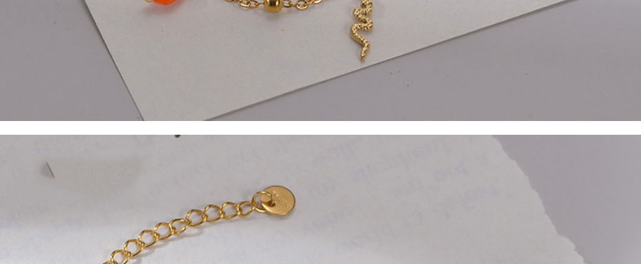 Fashion Gold Stainless Steel Bead Snake Anklet,Fashion Anklets