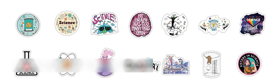 Fashion Color Pvc Geometric Cartoon Waterproof Stickers,Scratch Pad/Sticky
