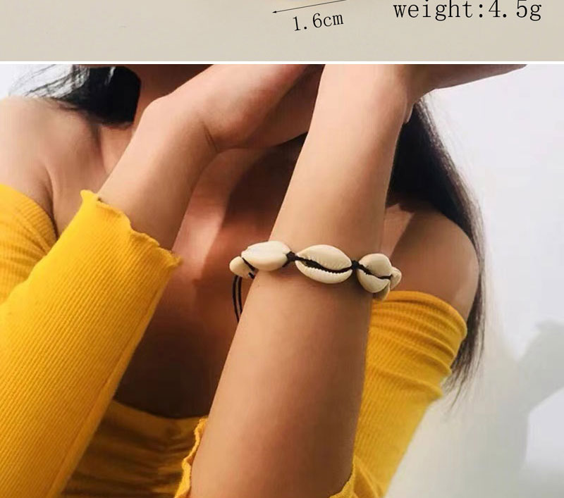 Fashion White-2 Geometric Shell Knot Bracelet,Fashion Bracelets
