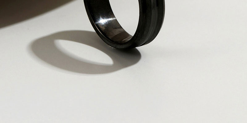 Fashion Black Matte Finish Ring,Fashion Rings