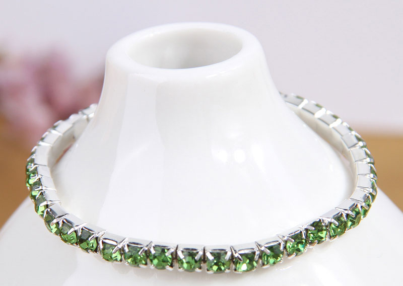 Fashion Color Alloy Diamond Prong Chain Bracelet,Fashion Bracelets