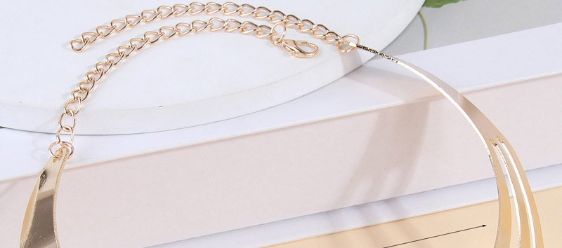 Fashion Gold Alloy Hollow Multi-layer Glossy Collar,Chokers