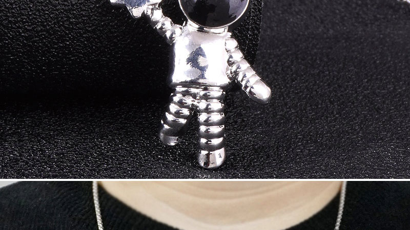 Fashion Silver Alloy Astronaut Necklace,Men