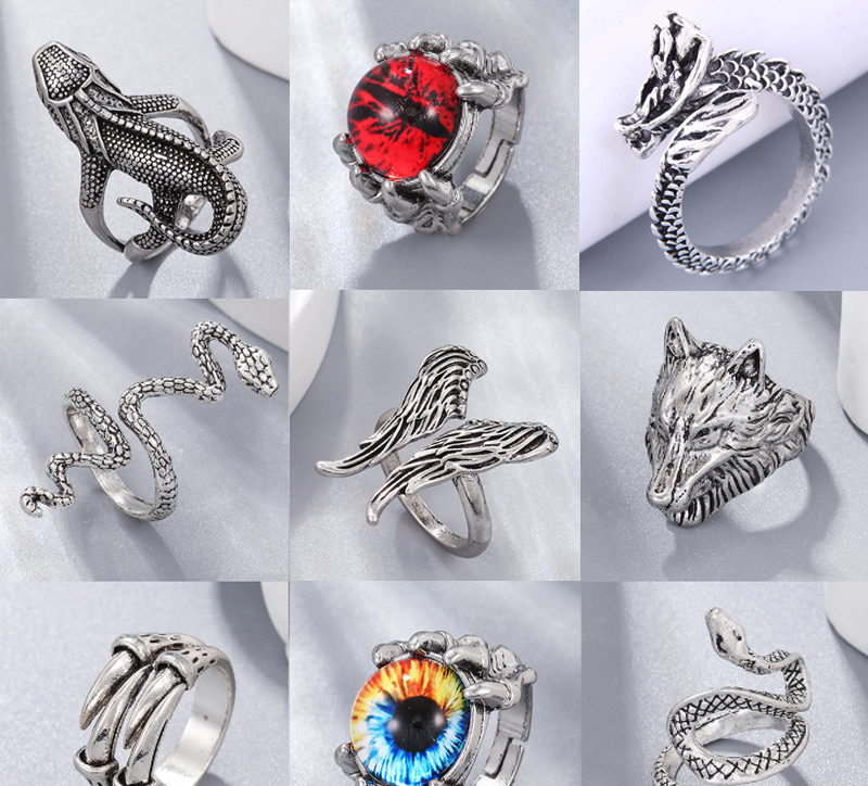 Fashion Silver Alloy Dragon Ring,Fashion Rings