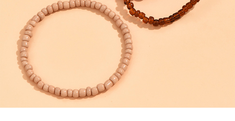Fashion Color Round And Rice Beads Beaded Bracelet Set,Bracelets Set