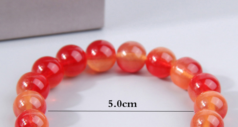 Fashion Red Geometric Ball Bead Bracelet,Bracelets Set