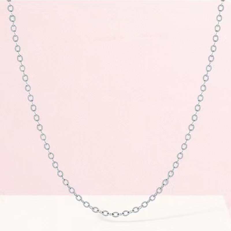 Fashion 4# Titanium Geometric Chain Necklace,Necklaces