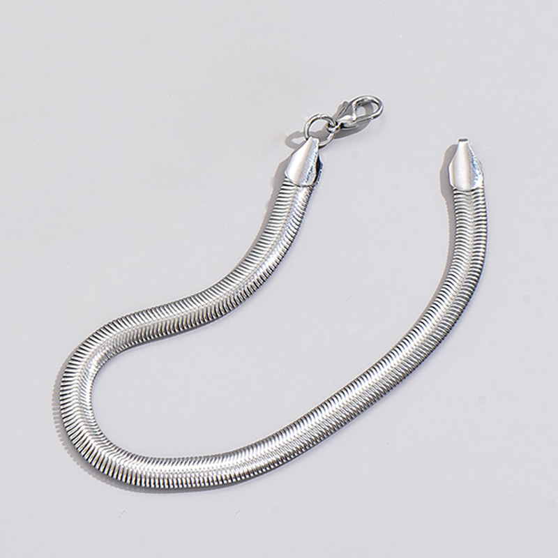 Fashion Bracelet Alloy Geometric Snake Bone Chain Men