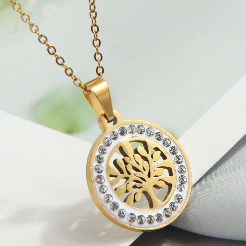 Fashion Twenty One# Copper Diamond Love Necklace,Necklaces