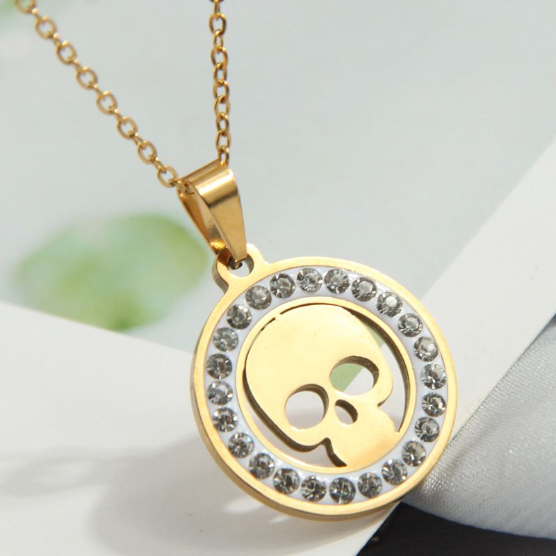 Fashion Twenty Two# Copper Diamond Geometric Necklace,Necklaces