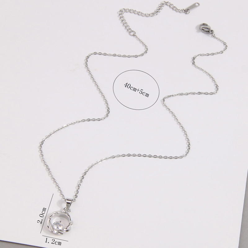 Fashion 9# Copper Inlaid Zirconium Snake Necklace,Necklaces