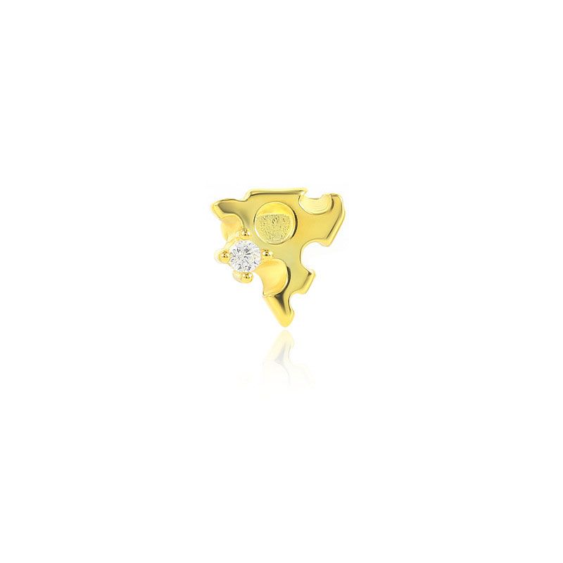 Fashion Gold-single Style 10 Metal Geometric Piercing Nails (single),Ear Cartilage Rings & Studs