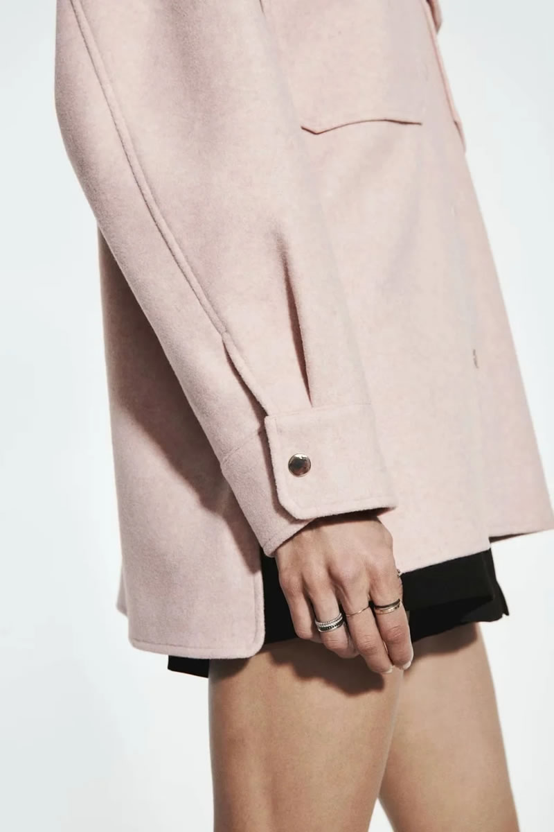 Fashion Grey Solid Color Cotton Lapel Buttoned Jacket,Coat-Jacket