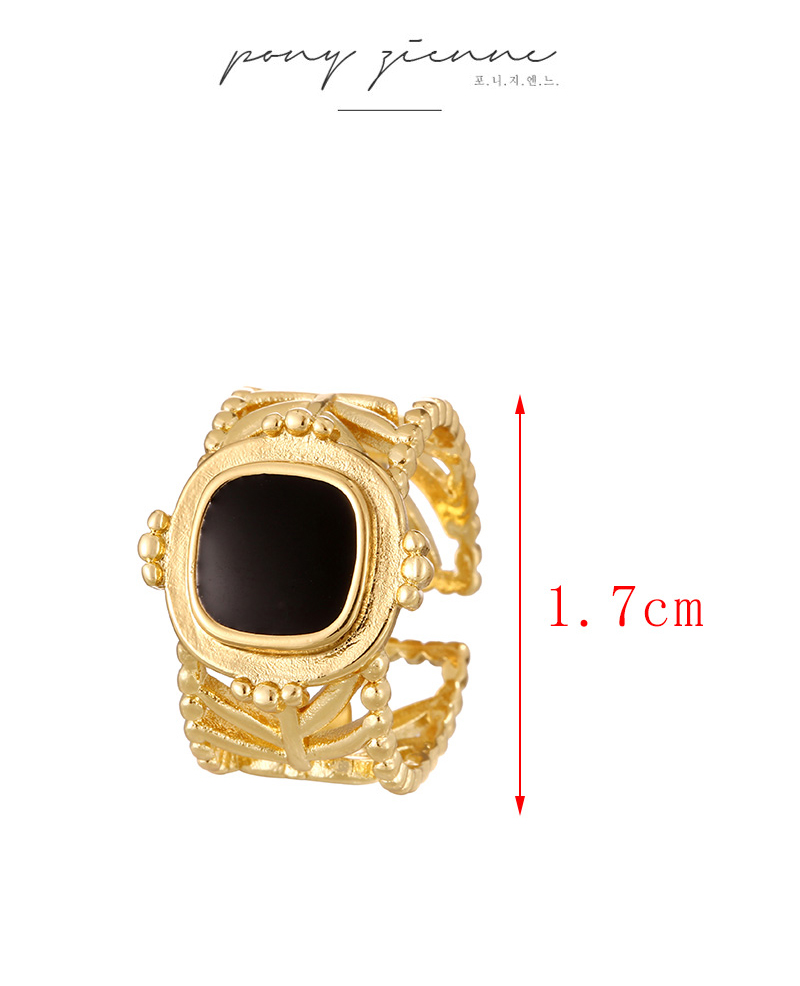 Fashion Golden 2 Copper Geometric Ring,Rings