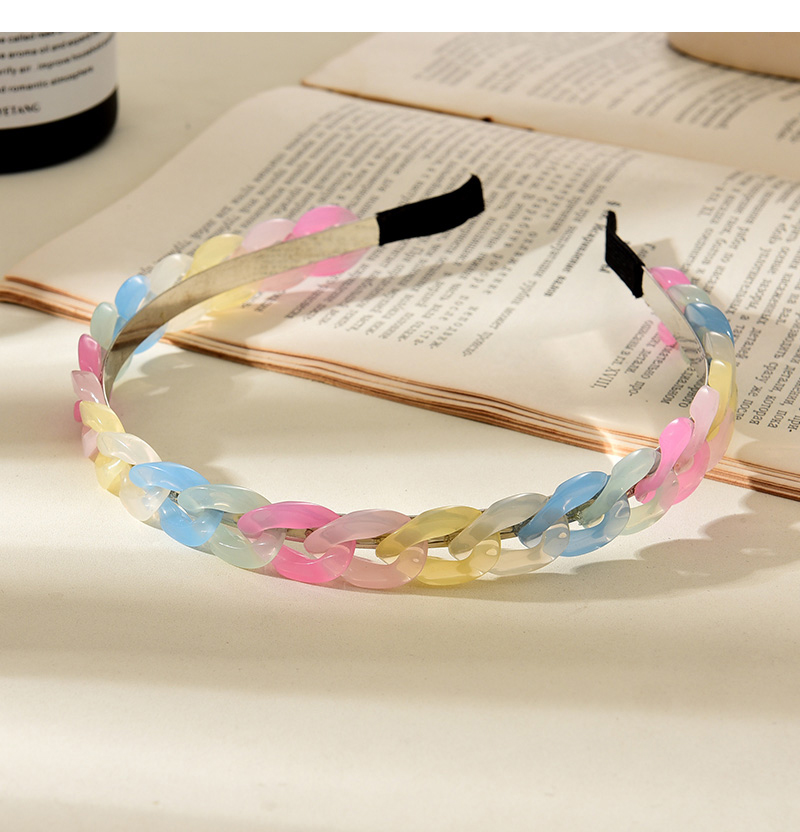 Fashion Color Alloy Resin Jelly Color Matching Headband,Head Band
