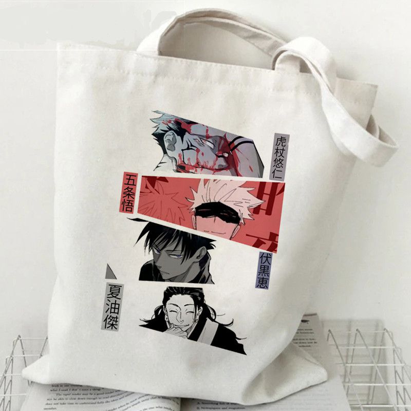 Fashion E Canvas Printed Anime Character Large Capacity Shoulder Bag,Messenger bags