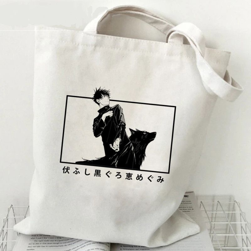 Fashion J Canvas Printed Anime Character Large Capacity Shoulder Bag,Messenger bags