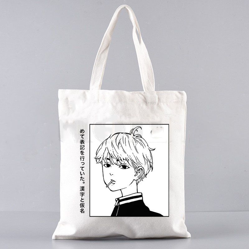 Fashion V Canvas Printed Anime Character Large Capacity Shoulder Bag,Messenger bags