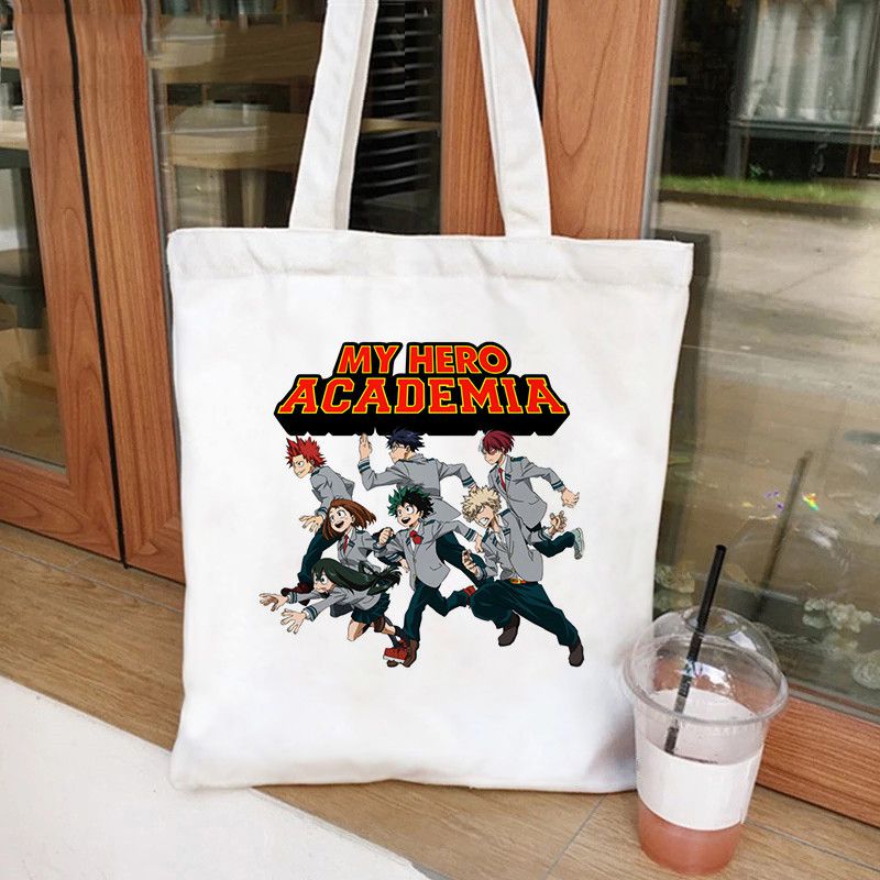 Fashion Jwhite Canvas Printed Anime Character Large Capacity Shoulder Bag,Messenger bags