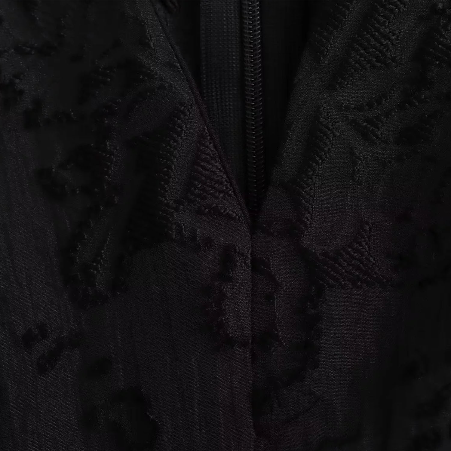 Fashion Black Polyester V-neck Embroidered Jumpsuit,Blouses