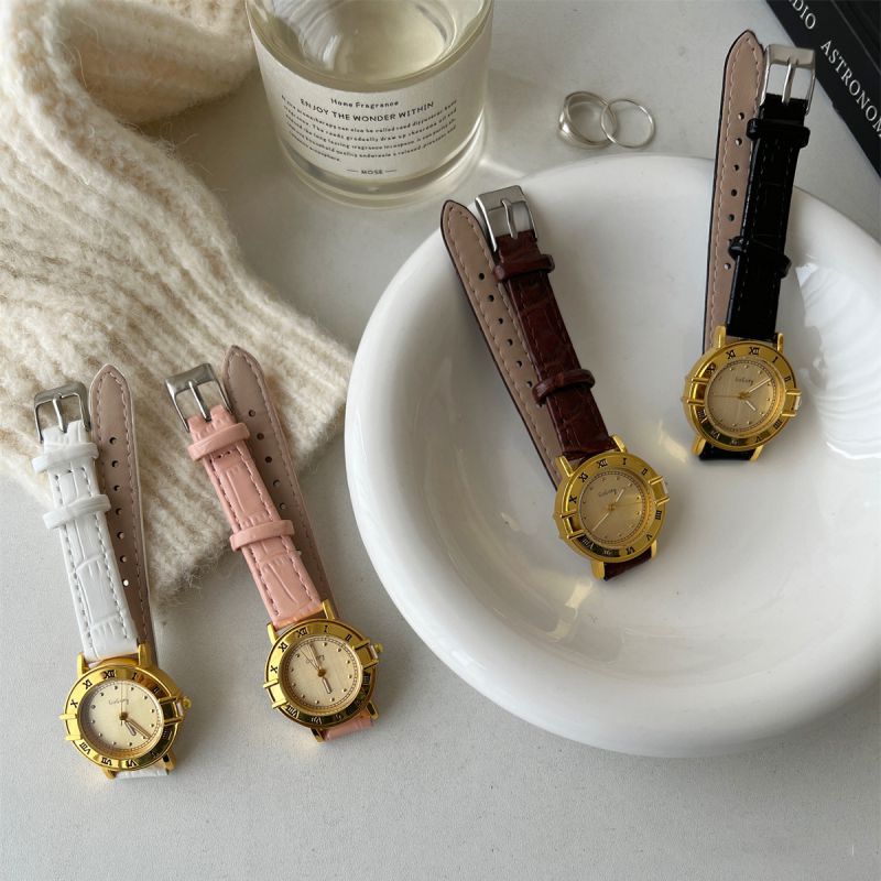 Fashion Leucorrhea Stainless Steel Round Dial Watch,Ladies Watches