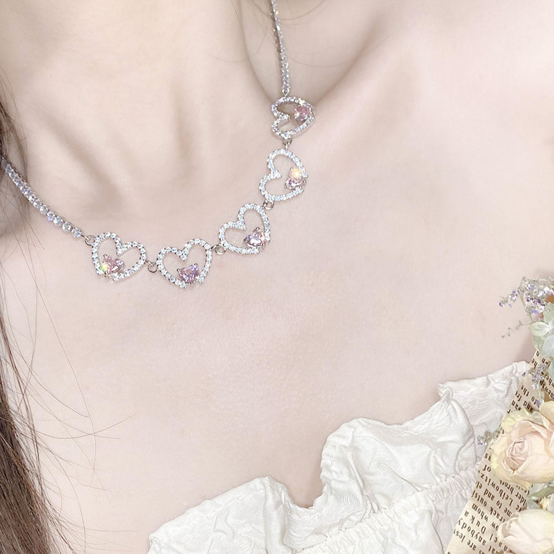Fashion 8# Copper Diamond Geometric Necklace,Necklaces