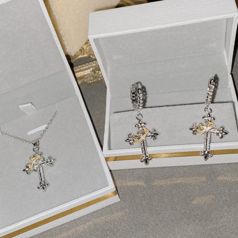 Fashion Pendant 0212 Without Chain Copper Diamond Cross Pendant,Jewelry Findings & Components