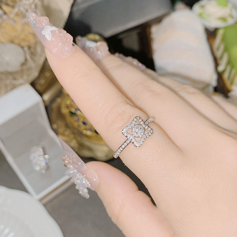 Fashion Ring 0628 Luo Shen Copper Diamond Geometric Ring,Rings