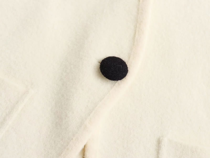 Fashion Coffee Suede Single-button Double-pocket Cardigan Jacket,Coat-Jacket