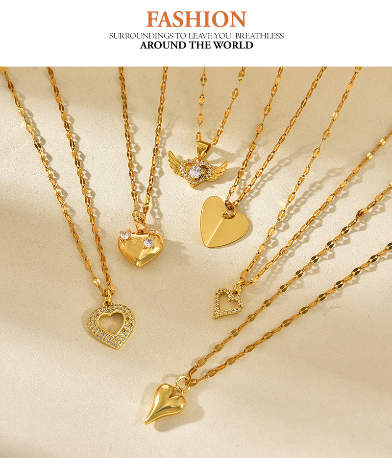 Fashion Golden 8 Titanium Steel Love Pendant Necklace,Necklaces