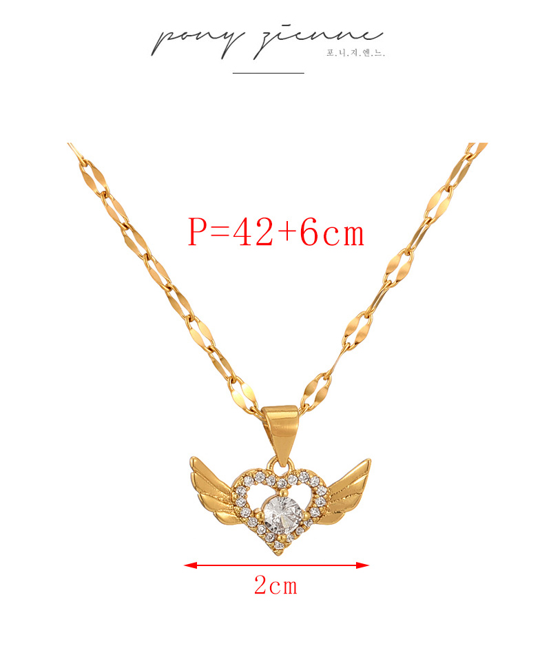 Fashion Golden 8 Titanium Steel Love Pendant Necklace,Necklaces
