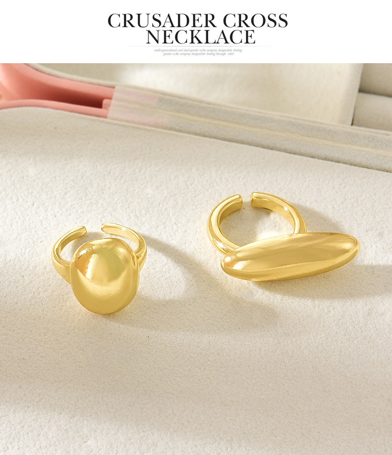 Fashion Golden 1 Copper Geometric Open Ring,Rings