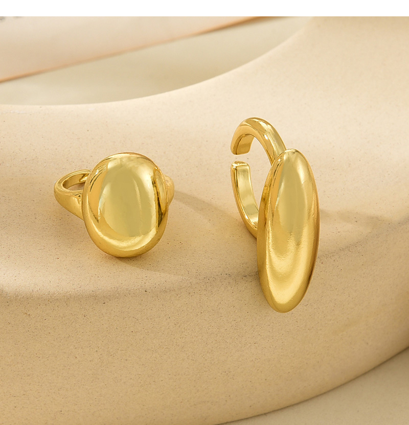 Fashion Golden 1 Copper Geometric Open Ring,Rings